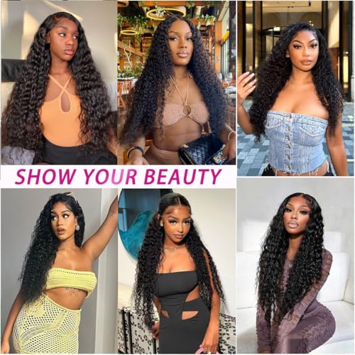 100% Unprocessed Brazilian Human Hair Water Wave Bundles 4 Pieces 10-16 Inch Natural Color - Image 6