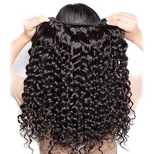 100% Unprocessed Brazilian Human Hair Water Wave Bundles 4 Pieces 10-16 Inch Natural Color - Image 5