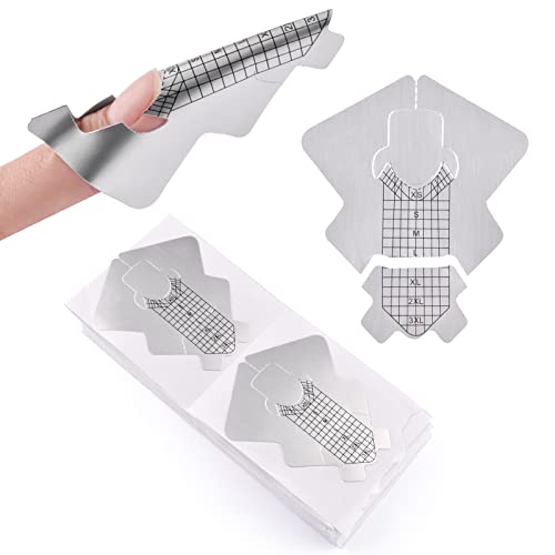 100 Piece Strong Mermaid Dual Use Separable Nail Form Extension Stickers Self-Adhesive Gel Acrylic Builder Molds - Image 2