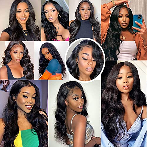 10A Brazilian Body Wave Virgin Hair Weave Bundles 3 Pack 14 16 18 Inch Natural Black - Image 8