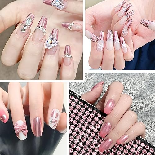 10ml Rose Gold Metallic Gel Nail Polish Kit with 4 Nail Art Brushes for DIY Manicure - Image 2