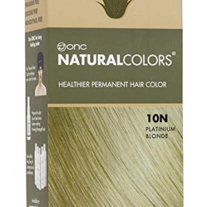 (10N Platinum Blonde) 4 fl. oz. (120 mL) Heat Activated Healthier Permanent Hair Dye with Certified Organic Ingredients, Ammonia Free, Vegan Friendly, 100% Gray Coverage