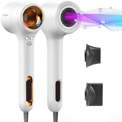 110,000 RPM Ionic Travel Hair Dryer Lightweight Low Noise Fast Drying