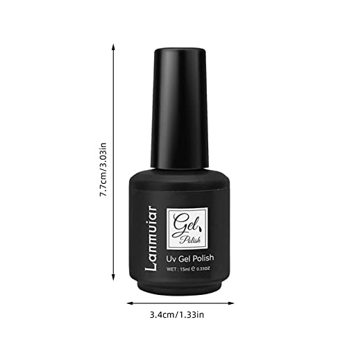 12 Color Gel Nail Polish Set with Chip-Resistant Top Coat for Home Manicure - Image 3