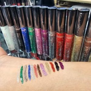 12 Color Liquid Glitter Eyeliner Set, Glitter Liquid Liners, Rainbow Glitter Eyeliner, delineador de ojos con glitter, Colorful Glitter EyelinerSet of Liquid Glitter Eyeliners