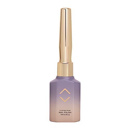 12 Color Purple Gel Nail Polish Set with Rhinestones, 15ml Bottle Capacity