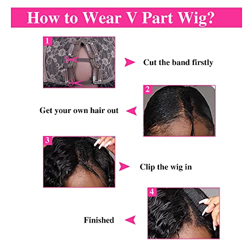 12 Inch Curly V Part Human Hair Pixie Cut Wig for Black Women - Image 6