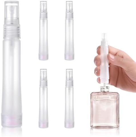 12 Pack 10ml Refillable Travel Perfume Spray Bottles Clear
