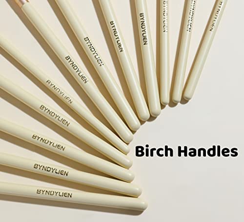12-Piece Eye Makeup Brush Set with Soft Synthetic Fiber, Easy Application - Image 4