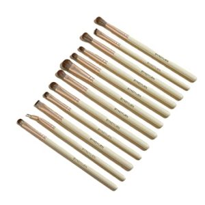 12-Piece Eye Makeup Brush Set with Soft Synthetic Fiber, Easy Application