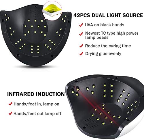 120W UV Gel Nail Lamp with 4 Timers and Portable Handle for Fast Curing - Image 4
