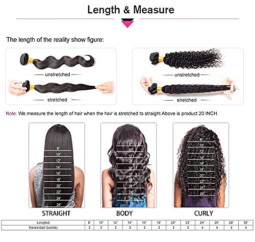 12A Brazilian Deep Wave Human Hair Bundles 300g Natural Color 14" 16" 18" - Image 7