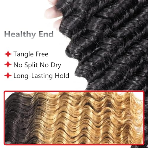 12A Brazilian Deep Wave Human Hair Bundles 300g Natural Color 14" 16" 18" - Image 5