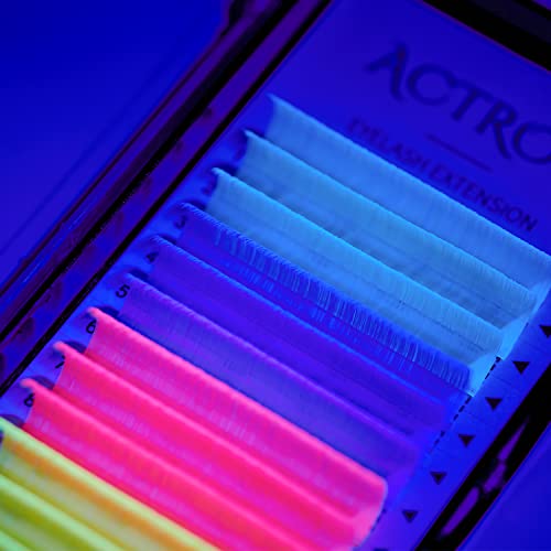 12mm Multi-Colored UV Neon Easy Fan Eyelash Extensions for Stunning Eye Looks - Image 2