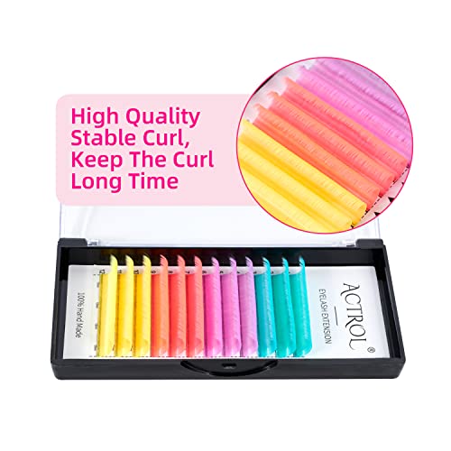 12mm Multi-Colored UV Neon Easy Fan Eyelash Extensions for Stunning Eye Looks - Image 3