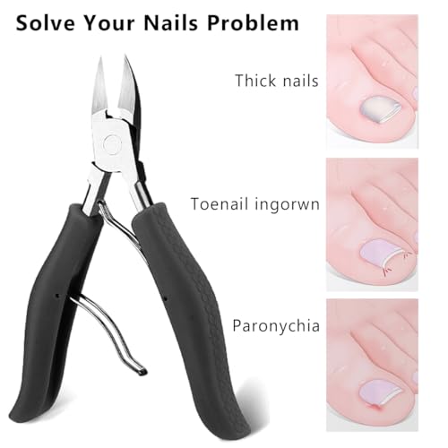 13 Piece Professional Pedicure Tool Set for Ingrown & Thick Nails Men Women - Image 3