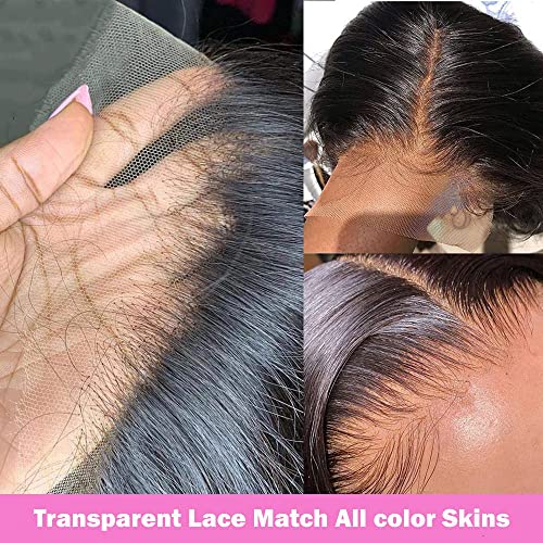 13x4 Deep Wave Lace Front Wigs Human Hair 20 inch Curly Lace Front Wig Human Hair Deep Wave Wig for Women Pre Plucked with Baby Hair HD Transparent Lace Frontal Wigs Human Hair 180% Density - Image 6