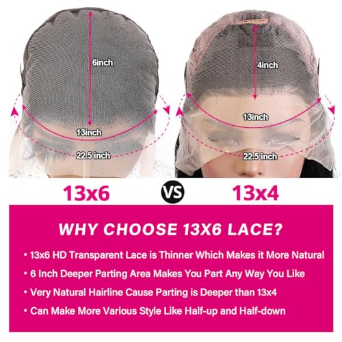 13x6 Deep Wave Lace Front Wigs Human Hair 18 inch Colored Highlight Ombre 4/27 Curly HD Transparent Lace Frontal Wig for Women 180% Density Pre Plucked With Baby Hair Glueless Wig 18 Inch - Image 3