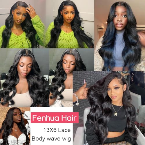 13x6 Lace Front Wigs Human Hair Pre Plucked 200 Density Body Wave HD Lace Front Wigs for Women Human Hair Glueless (26 Inch, Natural Color) - Image 6
