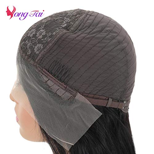 13x6 T Part Transparent Lace Front Wigs Human Hair Peruvian Straight Virgin Human Hair Wigs for Black Women Pre Plucked Natural Hairline with Baby Hair 150% Density Natural Color 16 Inch - Image 8