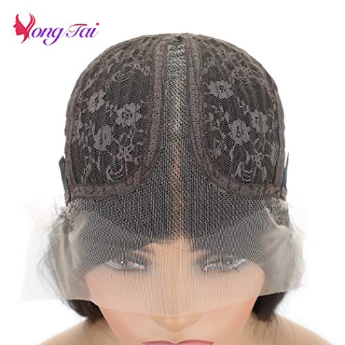 13x6 T Part Transparent Lace Front Wigs Human Hair Peruvian Straight Virgin Human Hair Wigs for Black Women Pre Plucked Natural Hairline with Baby Hair 150% Density Natural Color 16 Inch - Image 7