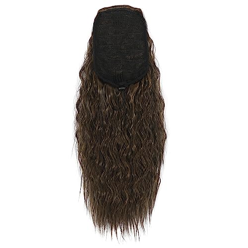 14 Inch Corn Wave Drawstring Ponytail Hair Extension for Black Women Color 4/27 - Image 4