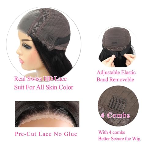 14 Inch Deep Wave HD Lace Front Wig for Black Women, 180% Density - Image 5