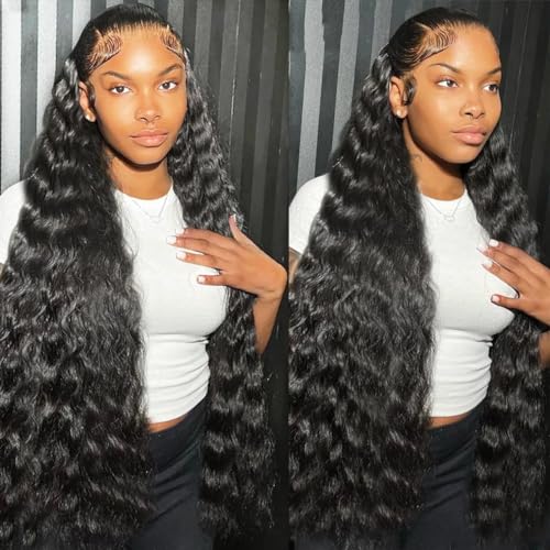 14 Inch Deep Wave HD Lace Front Wig for Black Women, 180% Density - Image 2