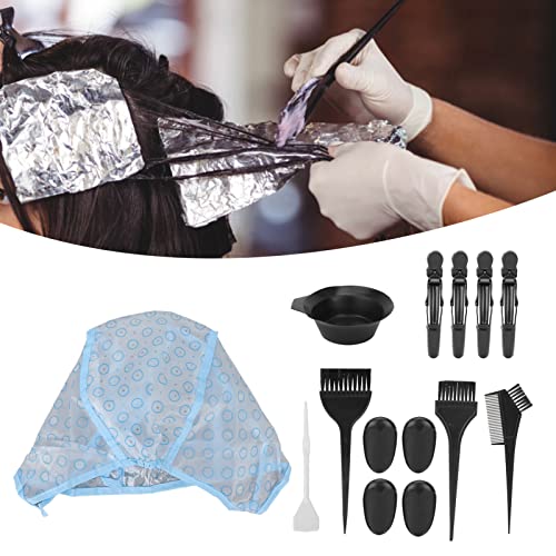 14 Pcs Hair Dye Brush Bowl Set, Salon Hair Coloring Kit with Hair Dye Cap, Colour Brush for Hair Coloring, Dye Tools - Image 4