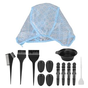 14 Pcs Hair Dye Brush Bowl Set, Salon Hair Coloring Kit with Hair Dye Cap, Colour Brush for Hair Coloring, Dye Tools