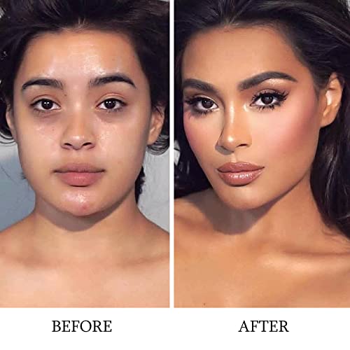 15 Colors Contour Palette Kit Camouflage Concealer Palette Christmas Gifts Eyeshadow Face Cream Makeup Foundation Kit Combination with Powder Brush for Professional and Daily Use - Image 2