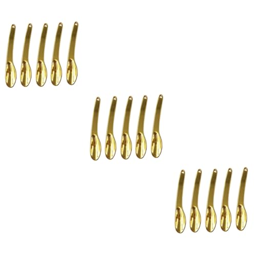 15 Pcs Mask Spoon Stick Eye Cream Applicator Beauty Scoop Cosmetic Spatula Beauty Facial Spoon Metal Scraper Tool Facial Tools for Skin Care Lotion Zinc Alloy Cosmetic Cream Face
