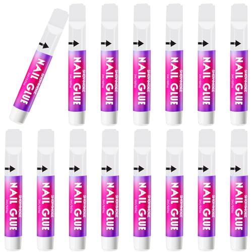 15 Piece 1.05oz Super Strong Nail Glue for Press On and Acrylic Tips