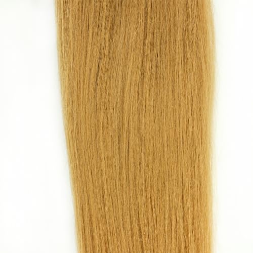 16 Inch Honey Blonde Synthetic Braiding Hair Pre-Stretched Crochet Extensions - 3 Packs - Image 7