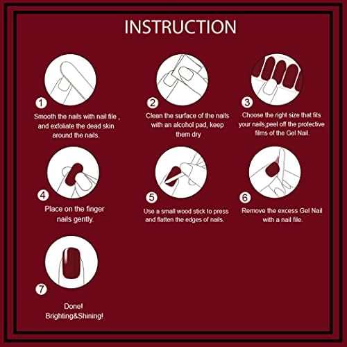 WOKOTO Halloween Nail Polish Stickers Full Wraps 5 Sheets for Short Nails with File - Image 7
