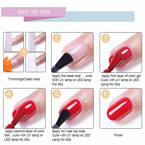 Gel Polish Set Nail Polish Kit Temperature Change Jelly Gel Polish Nail Art Chip-Resistant Quick Dry for Long-lasting Manicure Salon Gift Salon-Quality Nail Gel Polish Nail Glitter Warehouse Sale - Image 7