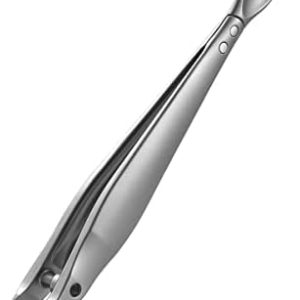 FVION Cuticle Nipper with Pusher, 2 in 1 Cuticle Trimmer with Pouch, Slim Portable Cuticle Tool (1PCS)