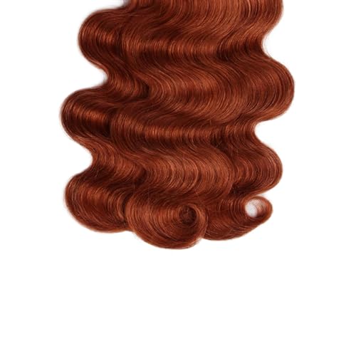 18 18 18 Inch Color #33 Body Wave Bundles Reddish Brown Bundle 8A Brazilian Virgin Reddish Brown Bundles Human Hair Double Weft Copper Red Bundle Human Hair Extensions - Image 6