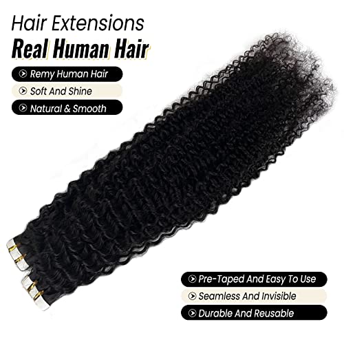 18 Inch Natural Tape Hair Extensions 40 Pieces for Voluminous, Thick Hair - Image 3
