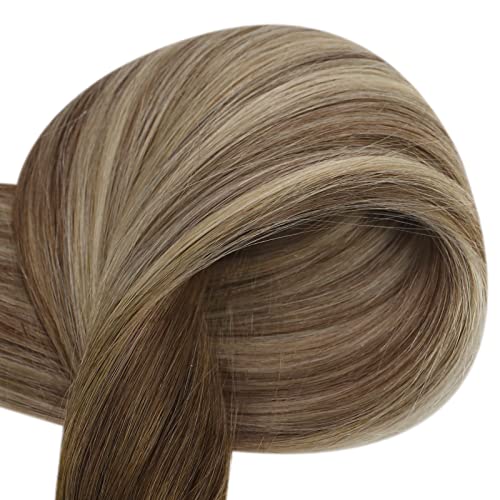 18 Inch U-Tip Balayage Human Hair Extensions 50g Full Head Natural Look - Image 7