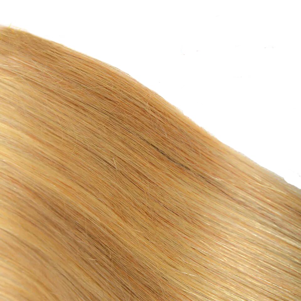 Ombre Honey Blonde Straight Human Hair Bundles 12-16 Inch, Natural Look and Style - Image 6