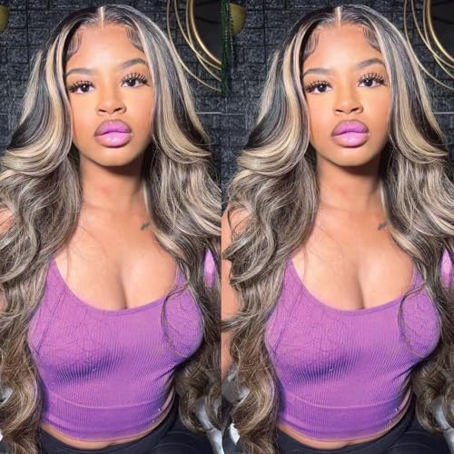 1B/27 Honey Blonde Ombre 20-Inch Lace Front Wig for Natural Look