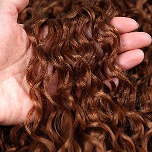 1b/30 Human Hair Bundles Ombre Water Wave Bundles 14 14 14 Inch 3 Bundles Peruvian Virgin Ombre Brown Human Hair Weave Double Weft 2 Tone Water Wave Bundles Color #30 - Image 6