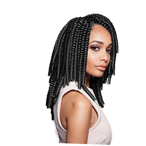 1pc African Dreadlocks Black Outfits Hip- Hop Braid Wig Crochet Hair Curly Afro Wig Human Hair Braids Wigs Twist Wigs Miss Low Temperature Wire Accessories Hip Hop - Image 7