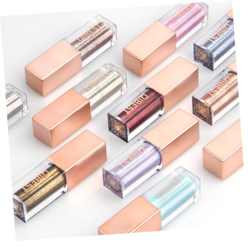 1pc Glitter Liquid Eyeliner with Heart Puff Glow Powder Shimmer Eyeshadow for Eye Makeup - Image 9