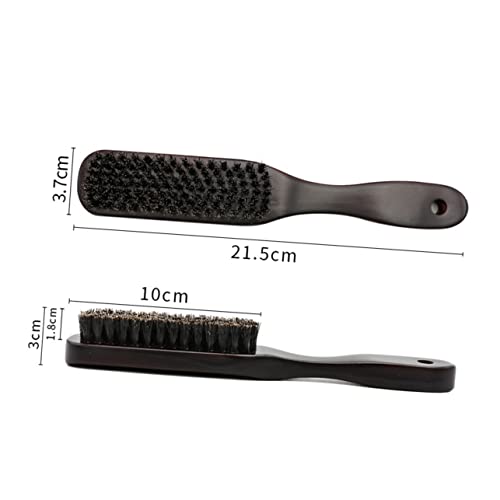 1pc Mustache Grooming Brush Hair Bristle Brush Hair Brush Thin Hair Brush Beard Teesing Brush Boar Bristles Brush Teasing Brush Modeling Styling Brush Man Bamboo - Image 7