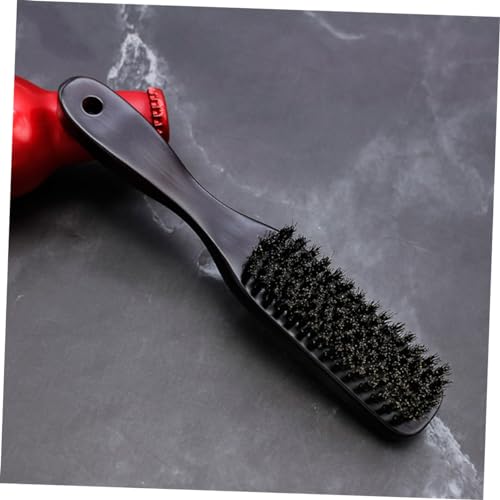 1pc Mustache Grooming Brush Hair Bristle Brush Hair Brush Thin Hair Brush Beard Teesing Brush Boar Bristles Brush Teasing Brush Modeling Styling Brush Man Bamboo - Image 3