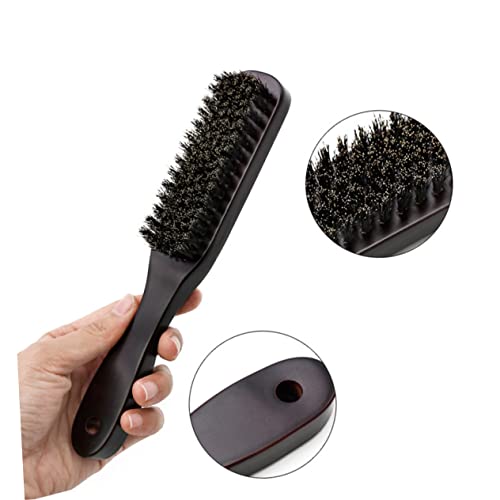 1pc Mustache Grooming Brush Hair Bristle Brush Hair Brush Thin Hair Brush Beard Teesing Brush Boar Bristles Brush Teasing Brush Modeling Styling Brush Man Bamboo - Image 2