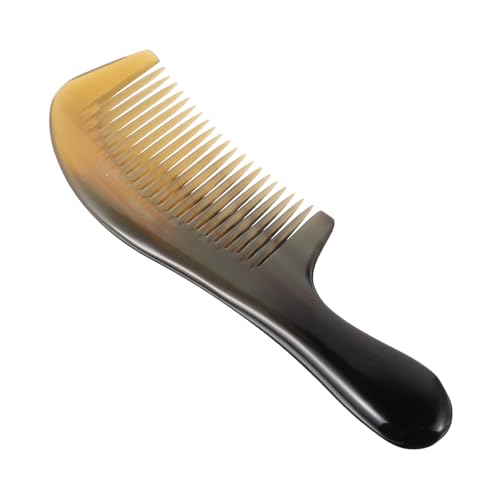 1pc Natural Horn Scalp Massager Comb for Men and Women Multi-Use Hair Brush