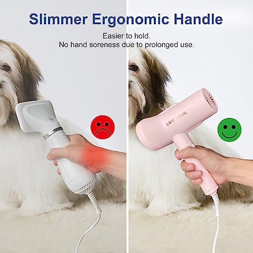 2-in-1 Pink Pet Dryer Brush for Small Dogs Gentle Grooming Compact Design - Image 5